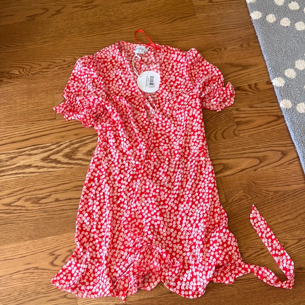 Princess Polly floral wrap dress